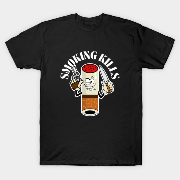 Smoking Kills T-Shirt by Indieteesandmerch